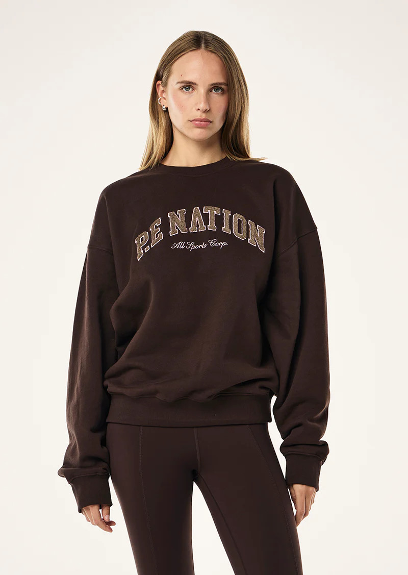 HERITAGE SWEAT IN ESPRESSO | P.E Nation AU