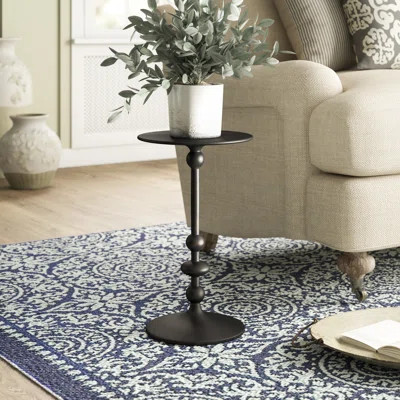 Black Pedestal End Table Birch Lane™ | Wayfair North America
