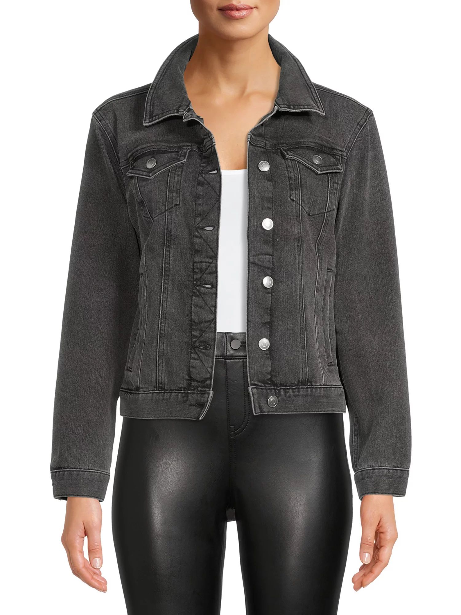 Time and Tru Women's Denim Jacket - Walmart.com | Walmart (US)