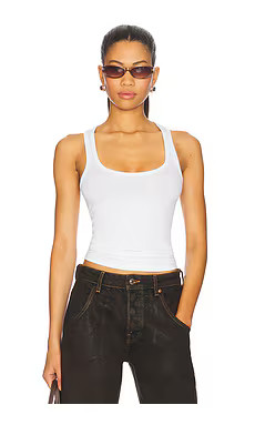 EB Denim Lucy Racerback Tank in White from Revolve.com | Revolve Clothing (Global)