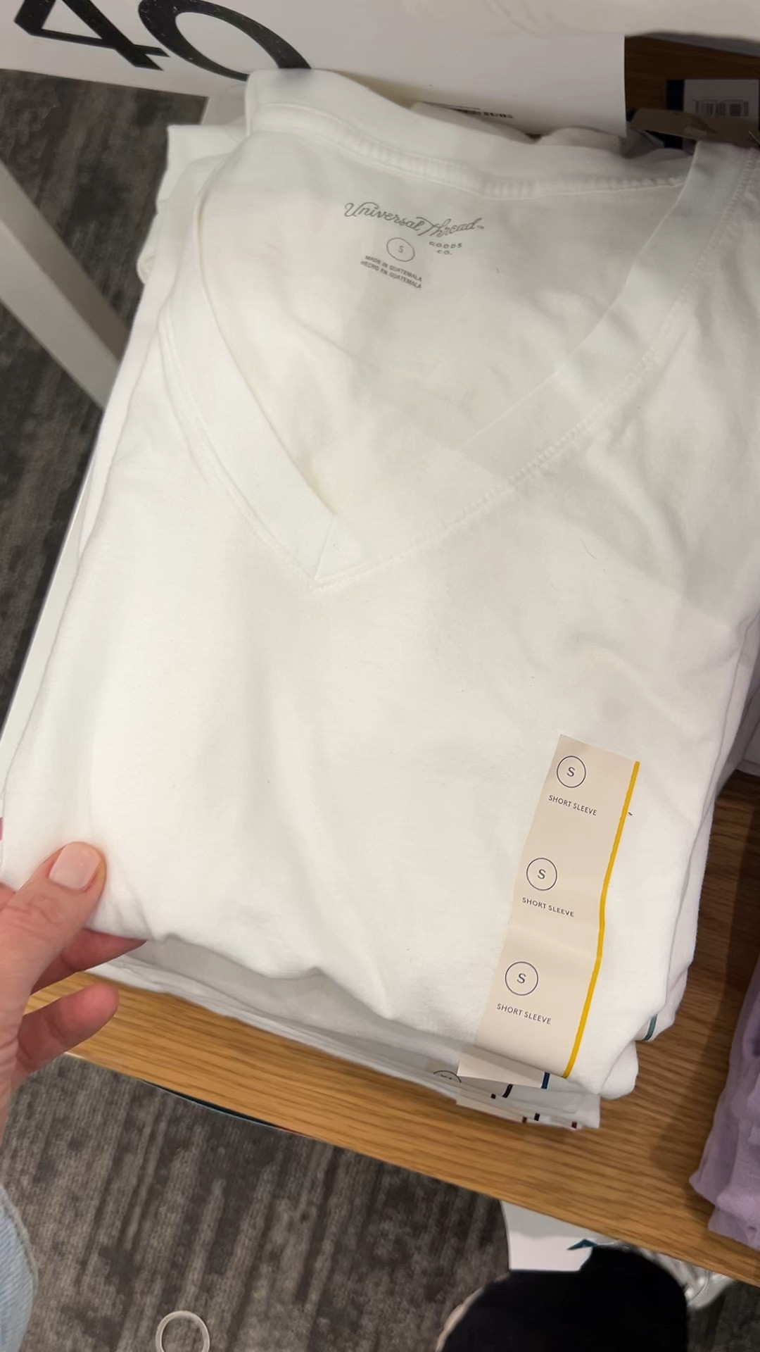 Target has vneck tees! These are so soft and flattering, even if vneck tees aren’t “in style” at the moment. 