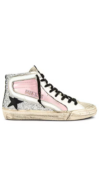 Slide Sneaker in Salmon Pink, Silver, Ice, White & Black | Revolve Clothing (Global)