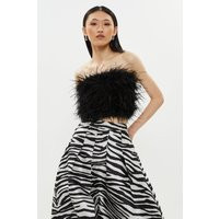 Feather Bandeau Top | Debenhams UK