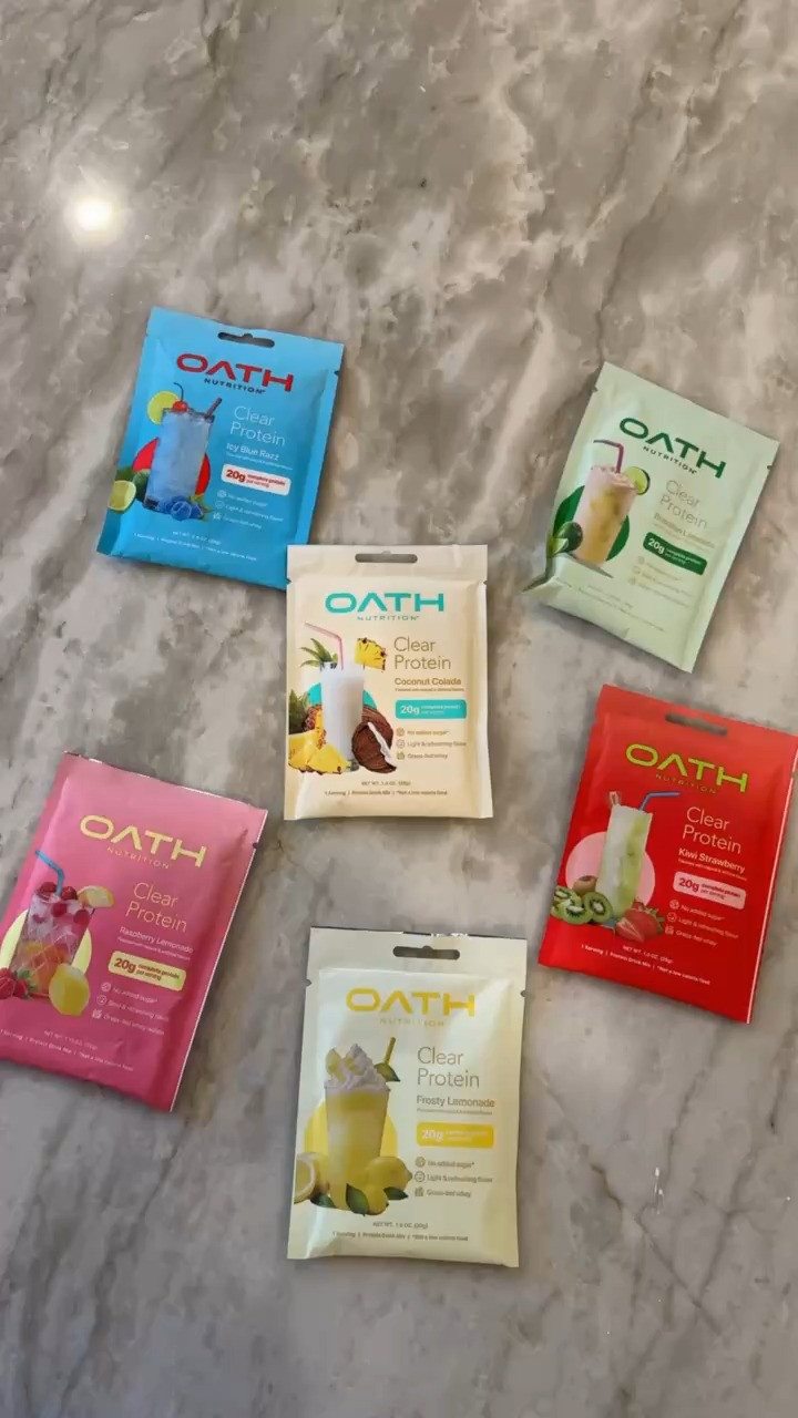 Loving these single serve oath nutrition protein powder packets!! So convenient when you're on the move but still need to reach those goals!

protein, protein powder, whey isolate, clear protein packets, clear protein, Gracewhitefit, Grace White 

 

#LTKGiftGuide #LTKfitnessgoals #LTKmomlife