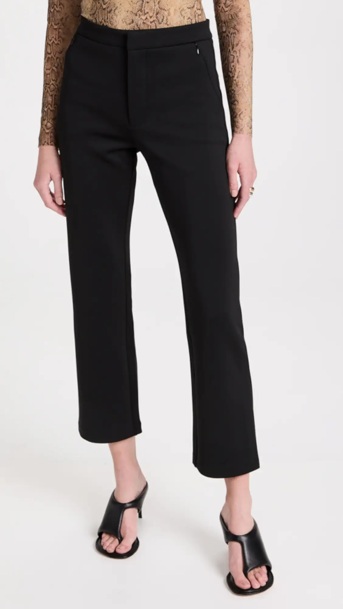 Shiny Scuba Cropped Trousers | Shopbop