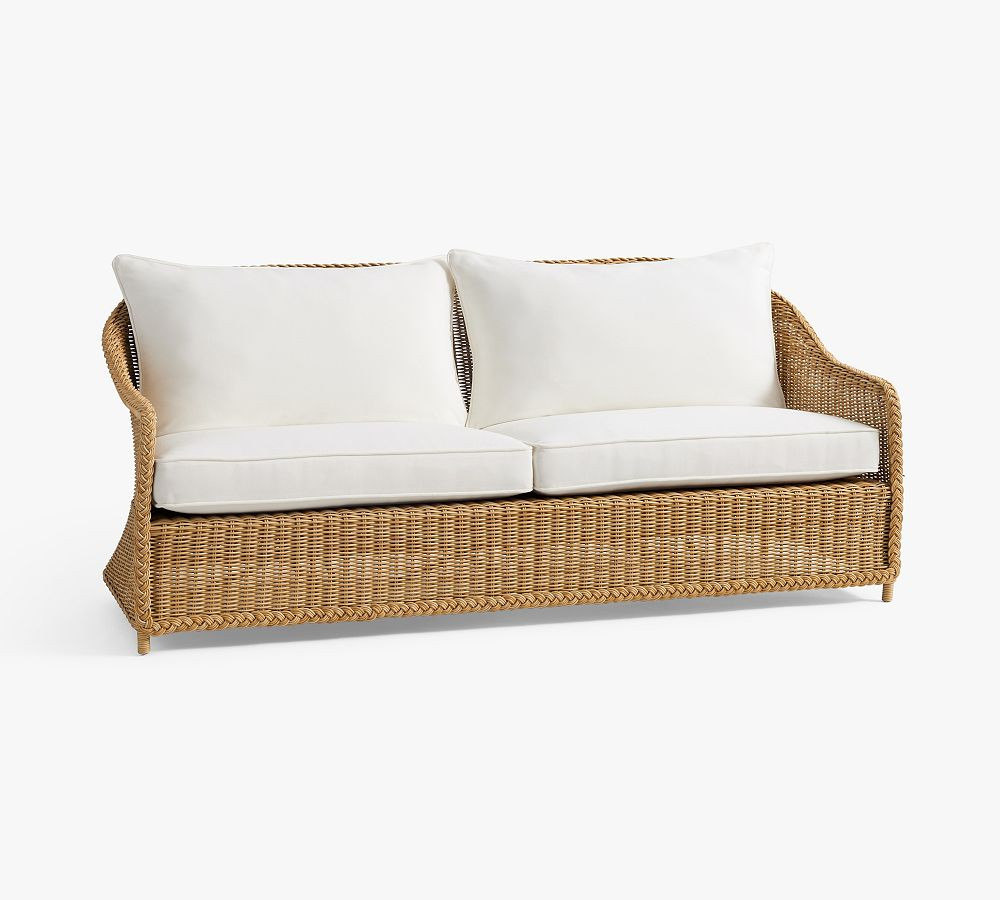 Westport All-Weather Wicker Sofa | Pottery Barn (US)