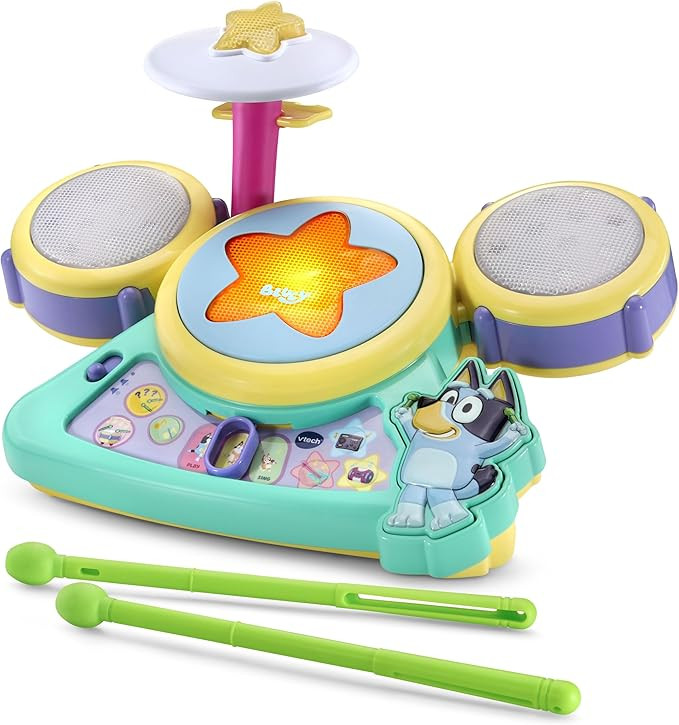 VTech Bluey Hooray Drum Set | Amazon (US)