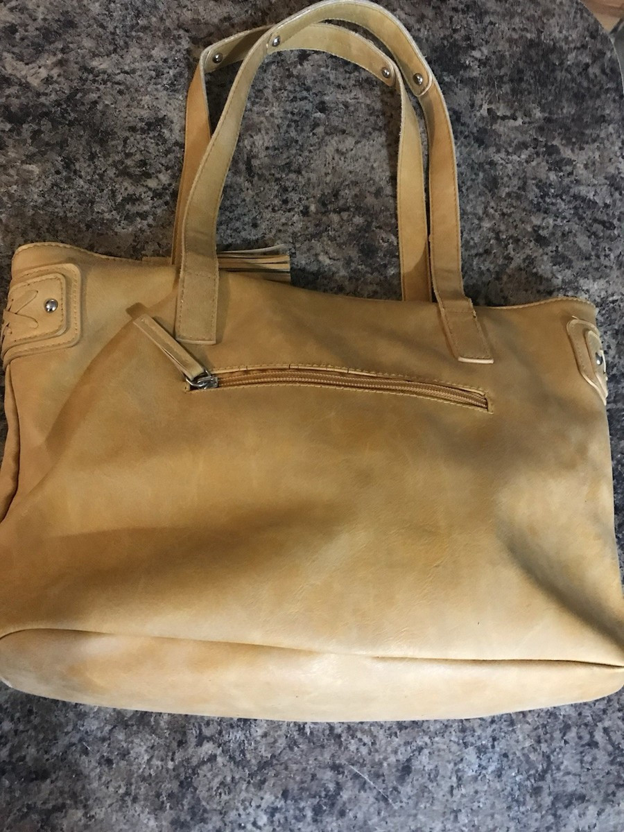Rossetti Shoulder Bag Faux Leather Mustard \ufffc | eBay | eBay US