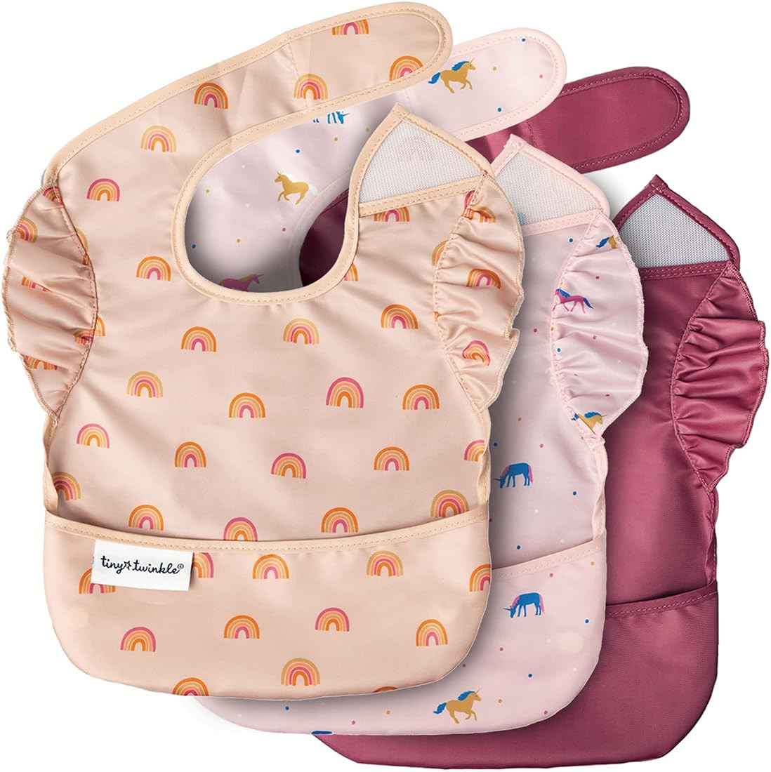 Mess-Proof Baby Bib - Waterproof Bib for Baby Boy or Girl - PVC, BPA & Phthalate Free - Baby Food... | Amazon (US)