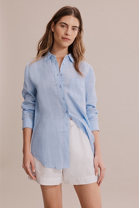 Organically Grown Linen Shirt | Country Road