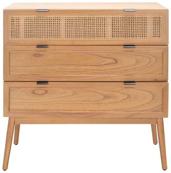 Baisley 3 Drawer Rattan Chest in Natural | 1stopbedrooms