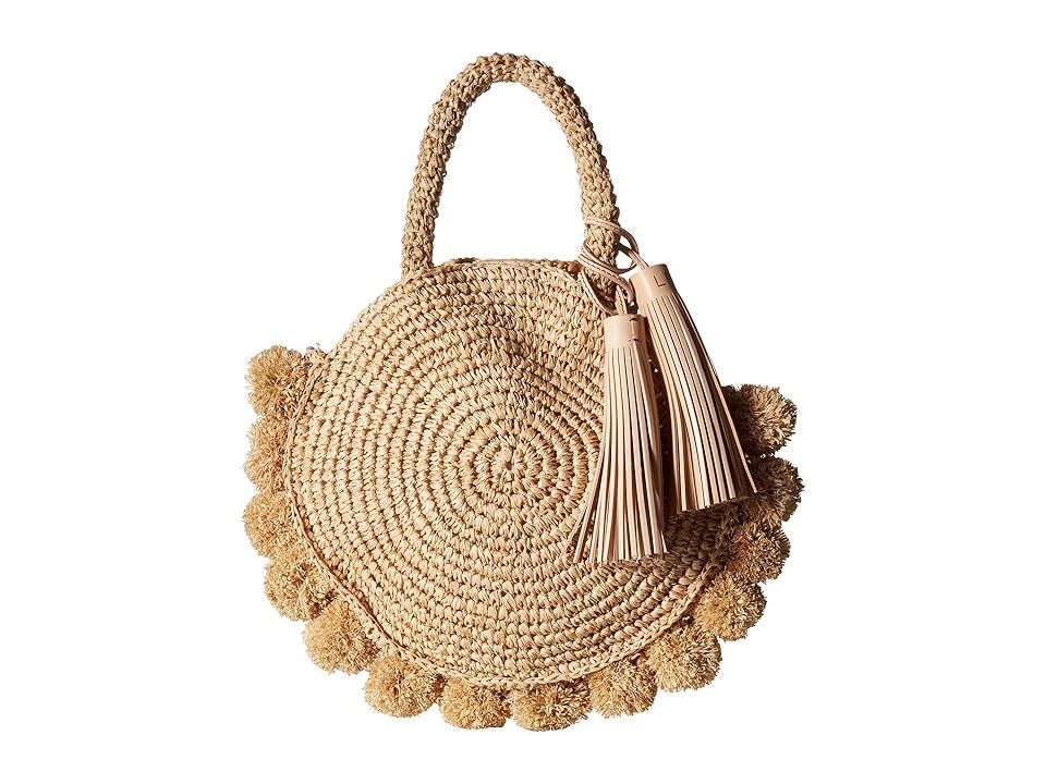 Loeffler Randall Straw Circle Tote (Natural) Tote Handbags | Zappos