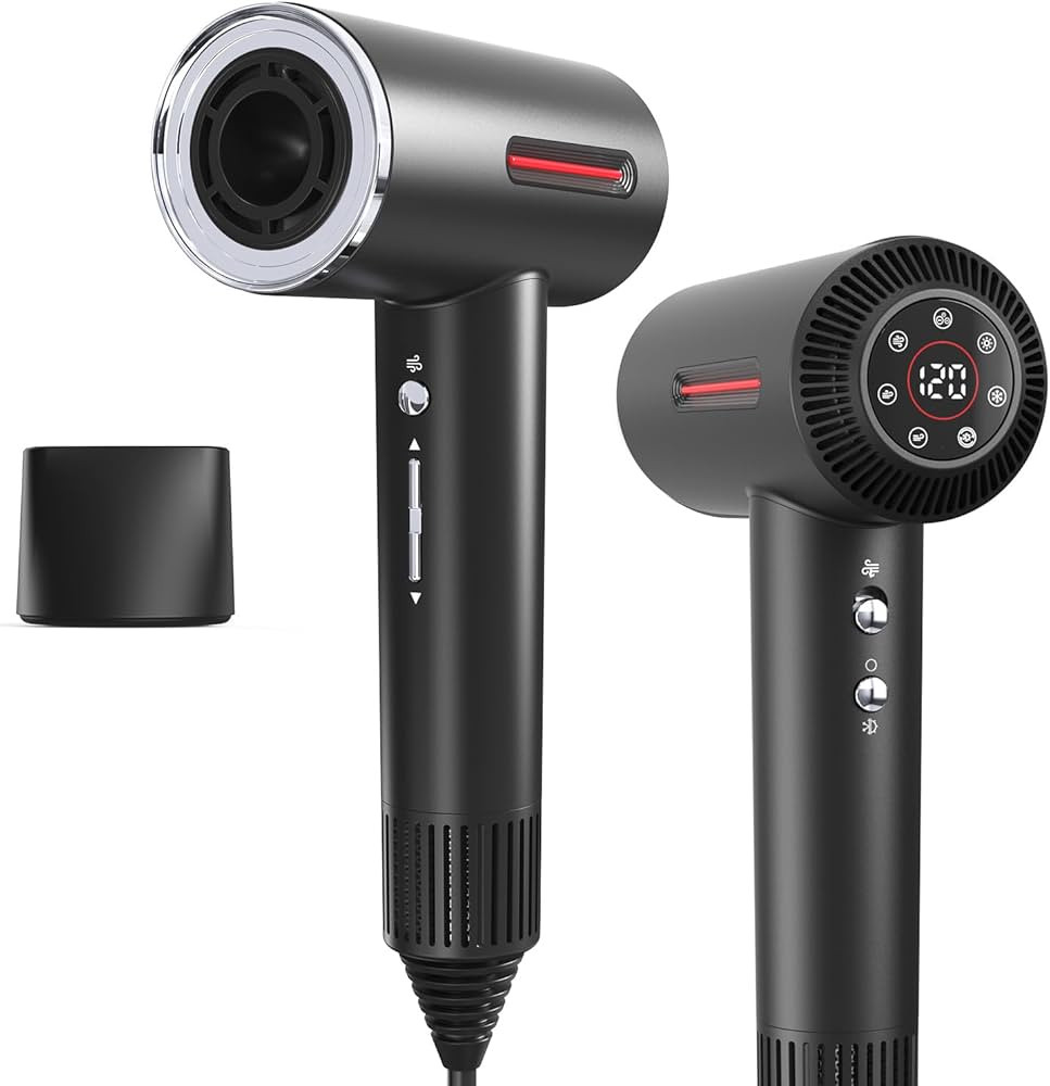 LESCOLTON Hair Dryer, 110,000 RPM Brushless Motor 1400W Powerful High Speed Ionic Blow Dryer, Dif... | Amazon (US)