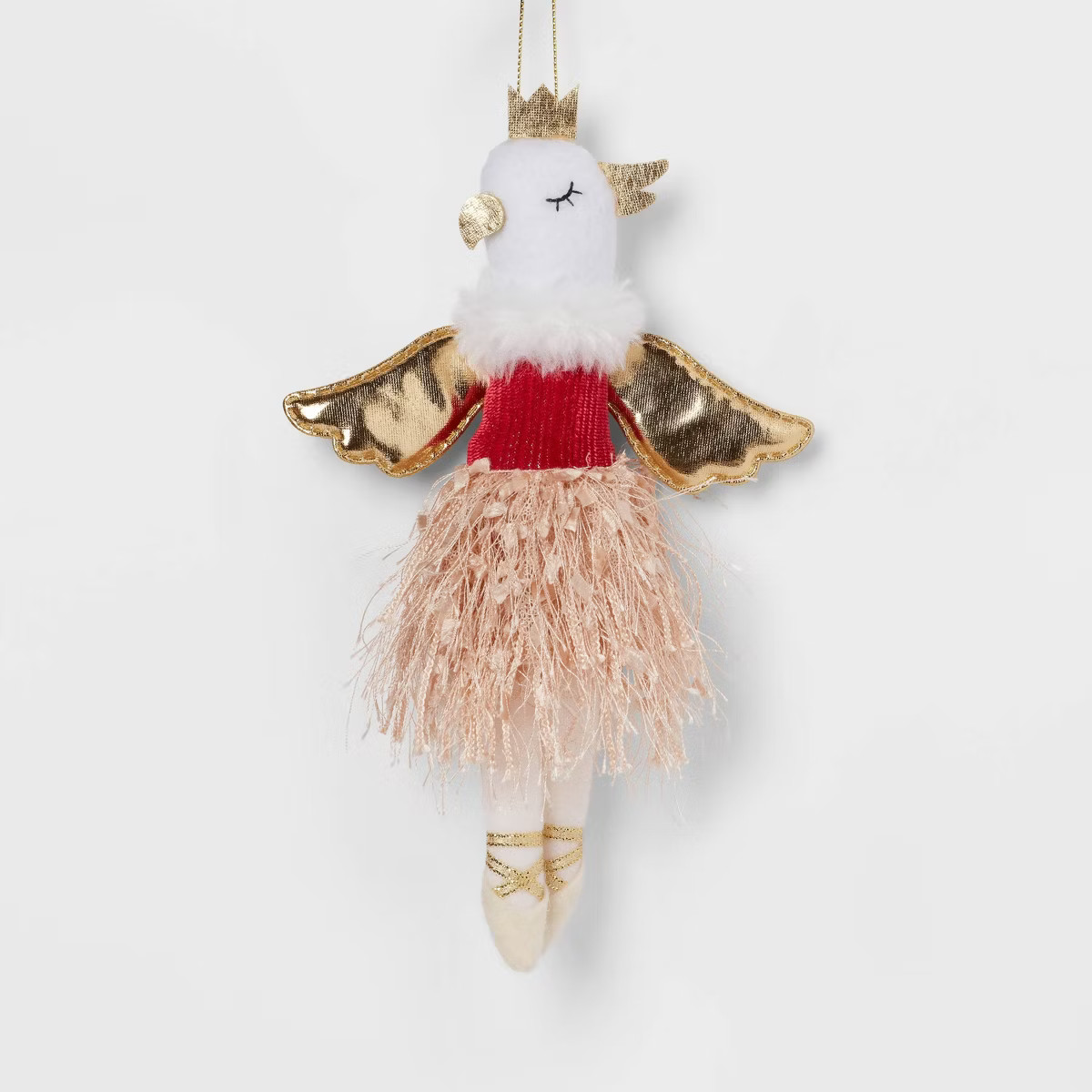Fabric Ballerina Dove Christmas Tree Ornament - Wondershop™: Indoor Polyester Decoration, 8.25"... | Target