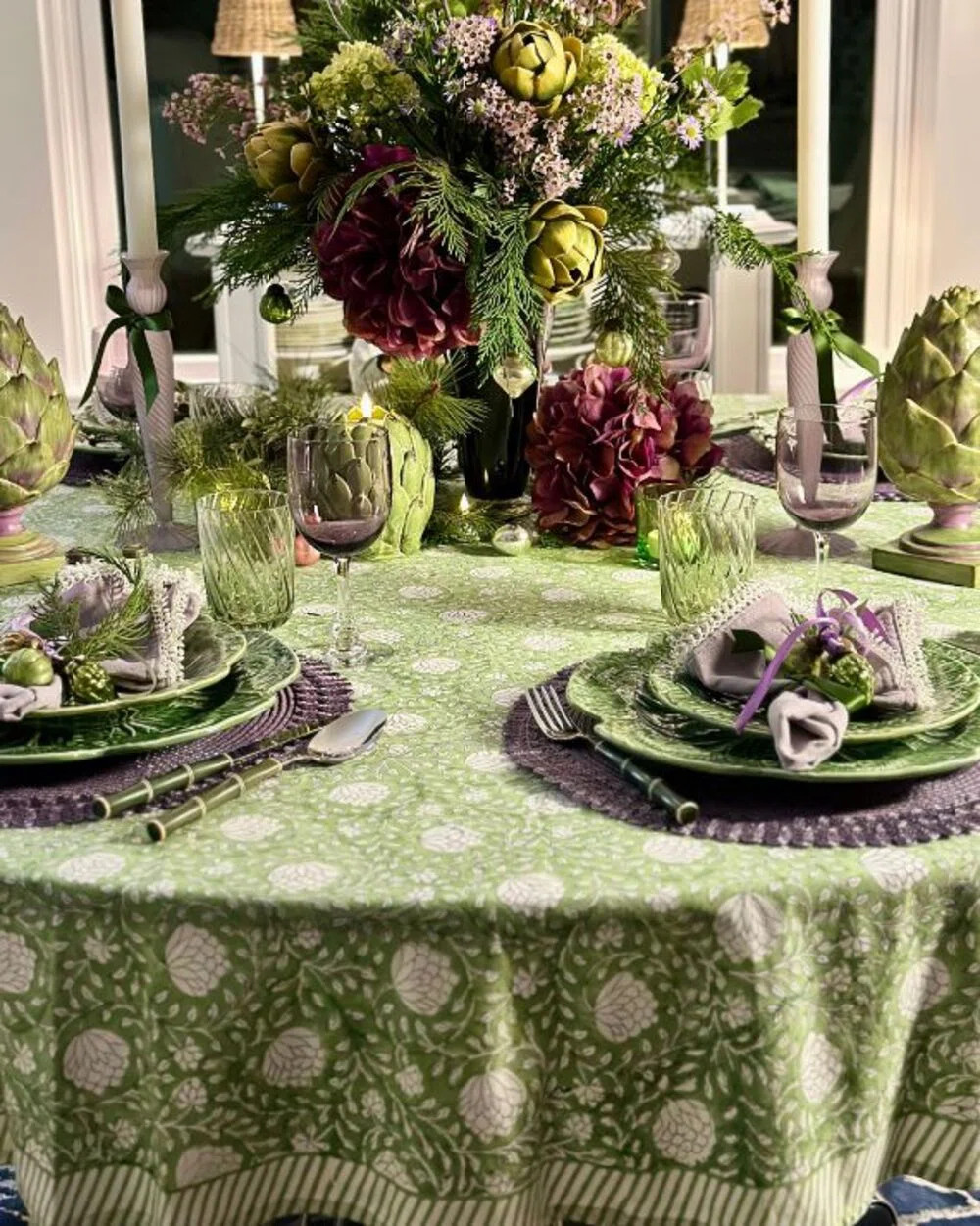 Round Tablecloth - Green Eden | Wayfair North America