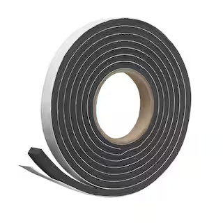 Frost King 3/4 in. x 5/16 in. x 10 ft. Black Rubber Foam Weatherseal Tape R534H - The Home Depot | The Home Depot