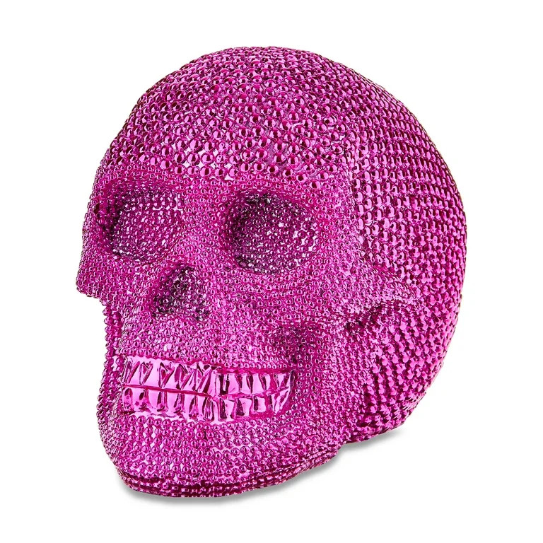 Halloween Resina Rosa con Cuentas 5 en Decoración de Mesa de Calavera, de Way to Celebrate | Walmart (US)