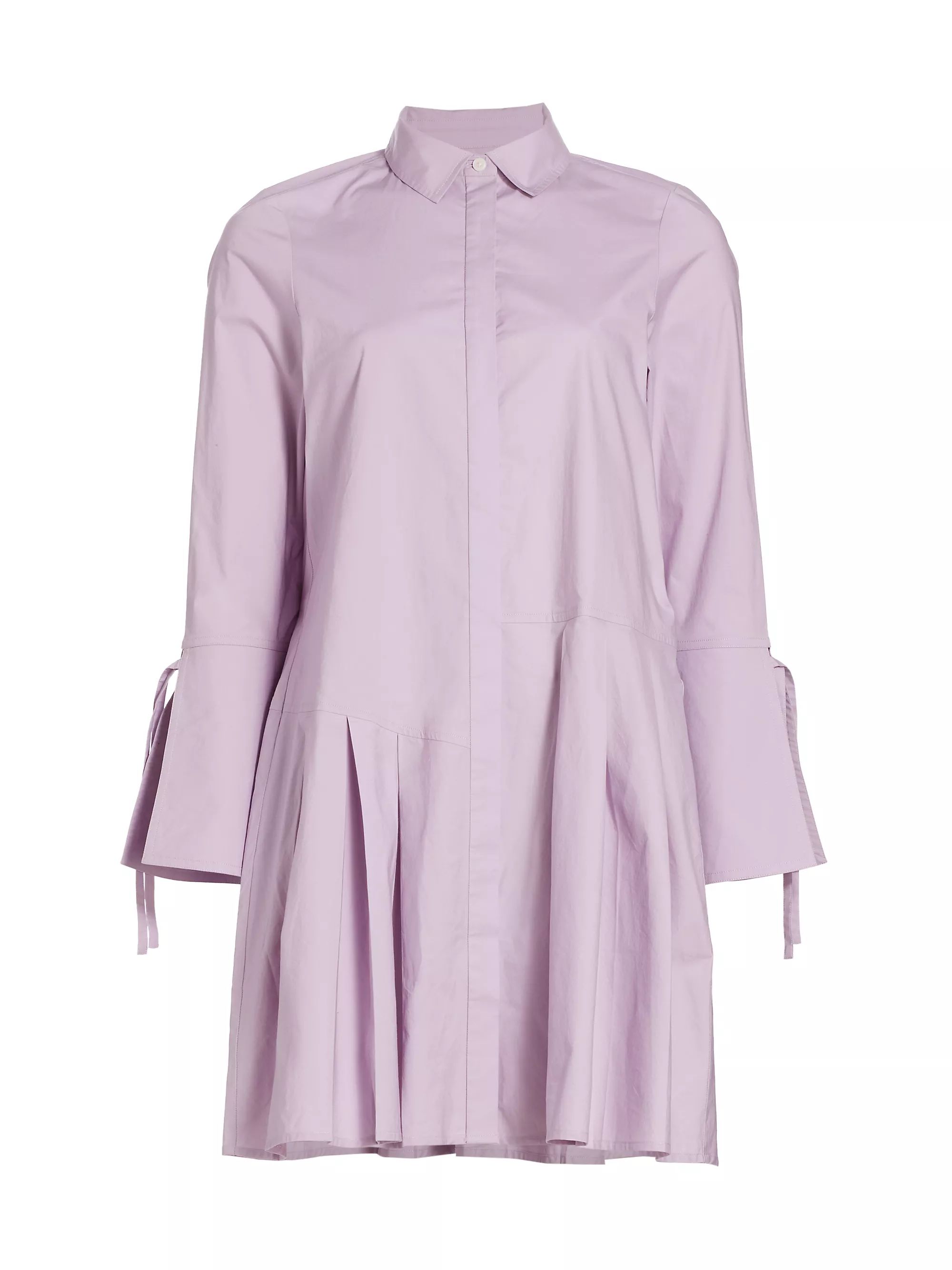 Andrea Cotton-Blend Mini Shirtdress | Saks Fifth Avenue