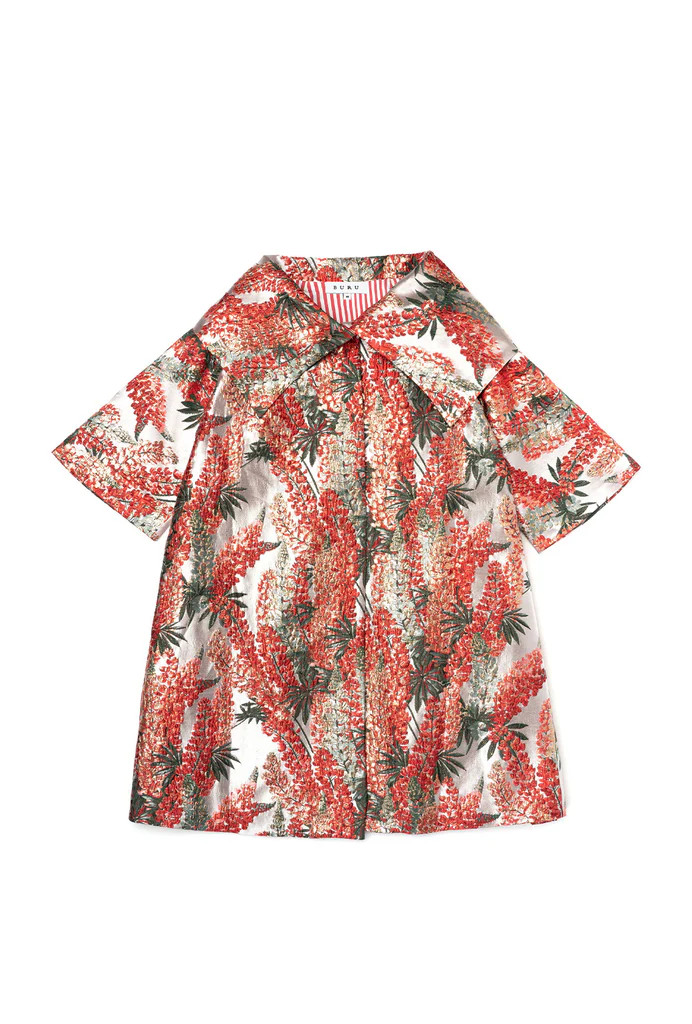 Car Coat - Botanicals Brocade | Shop BURU