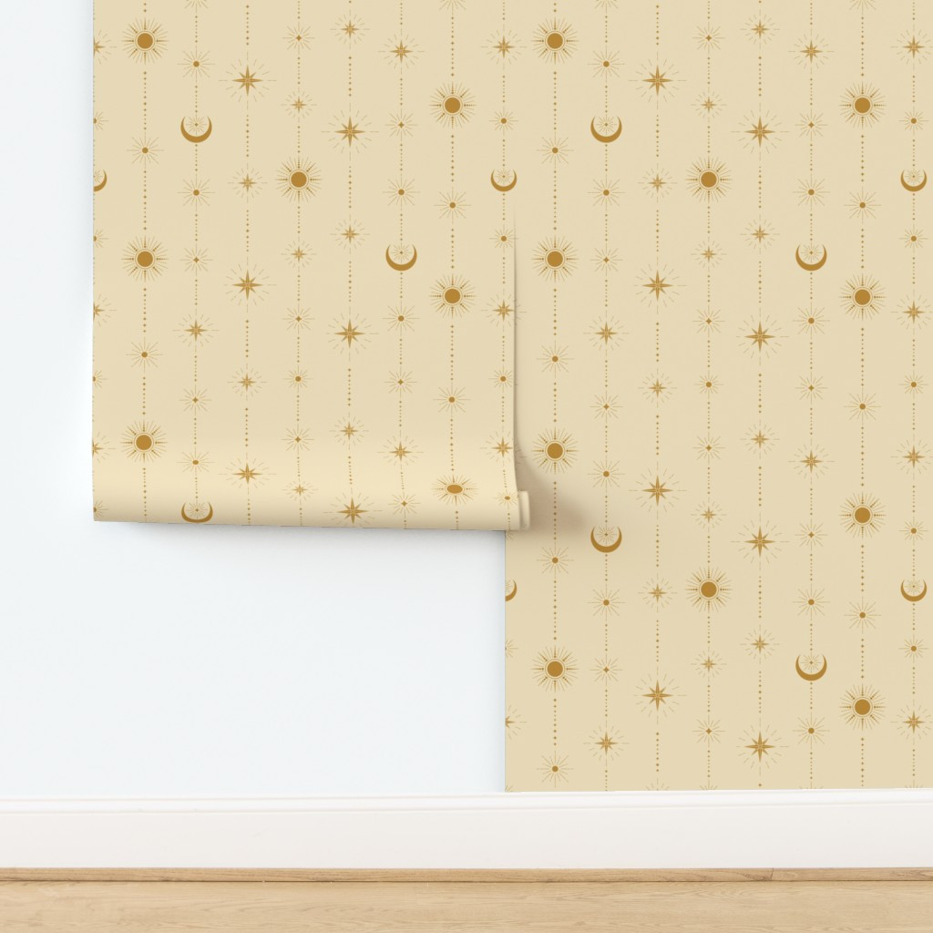 celestial warm minimalism Wallpaper | Spoonflower | Spoonflower