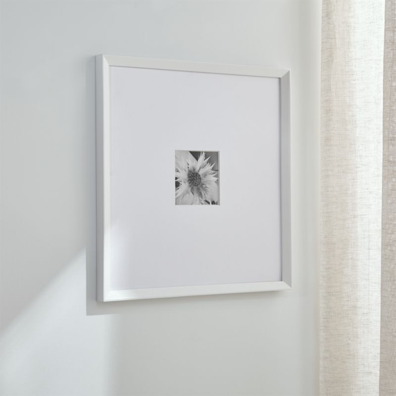 Icon 5x5 White Wall Frame + Reviews | Crate and Barrel | Crate & Barrel