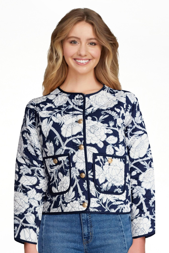 Time and Tru Women's Quilted Cotton Jacket, Sizes XS-XXXL | Walmart (US)