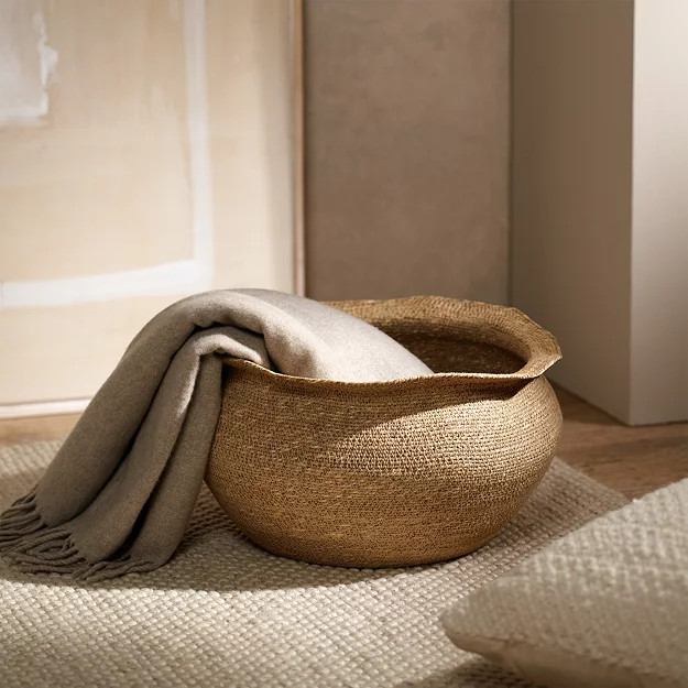 Seagrass Round Basket | The White Company (UK)