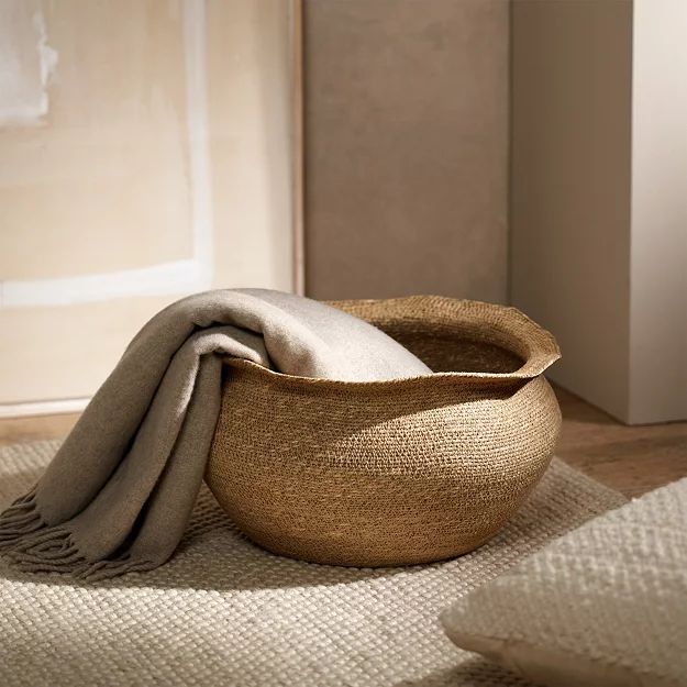Seagrass Round Basket | The White Company (UK)