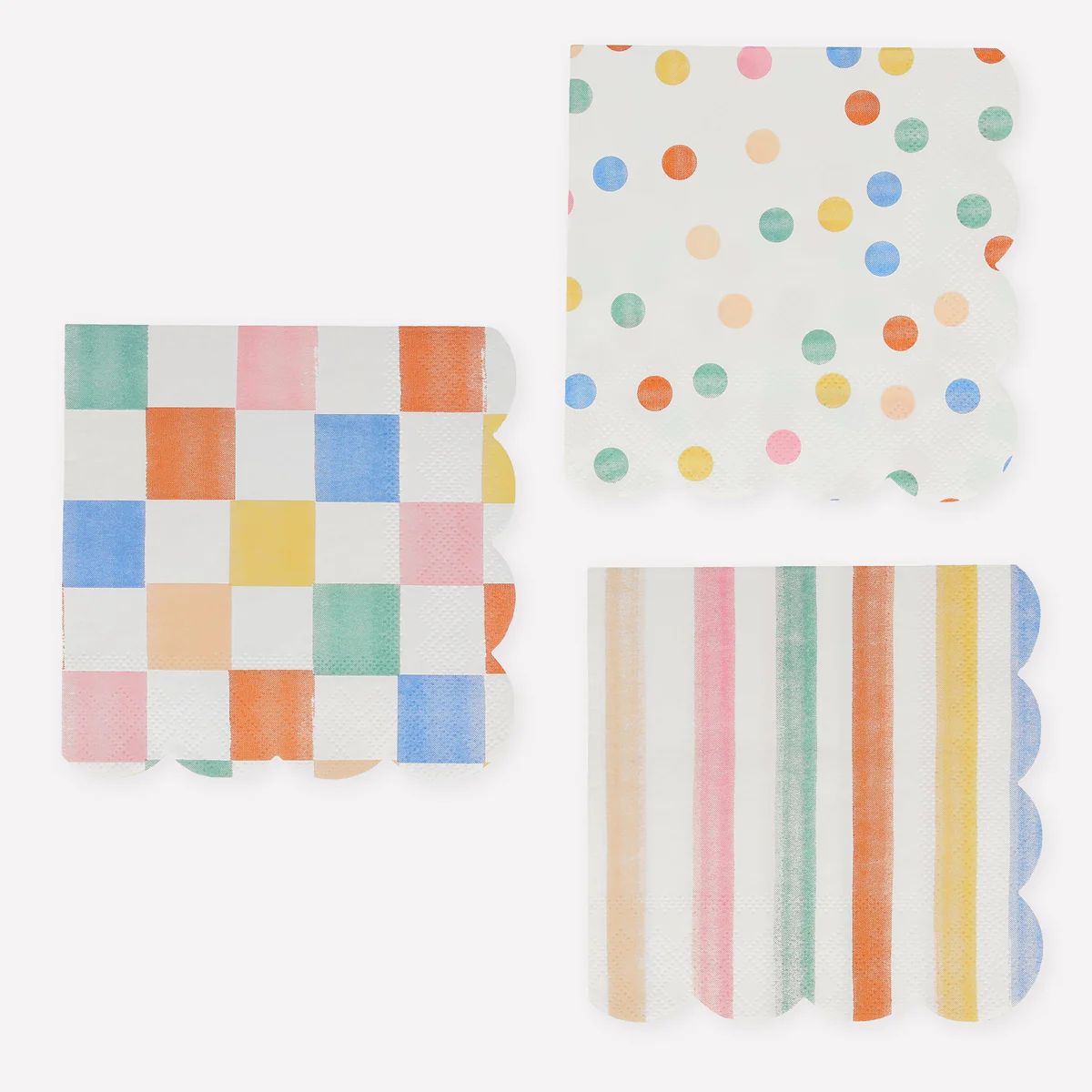 Colorful Pattern Small Napkins (x 16) | Meri Meri