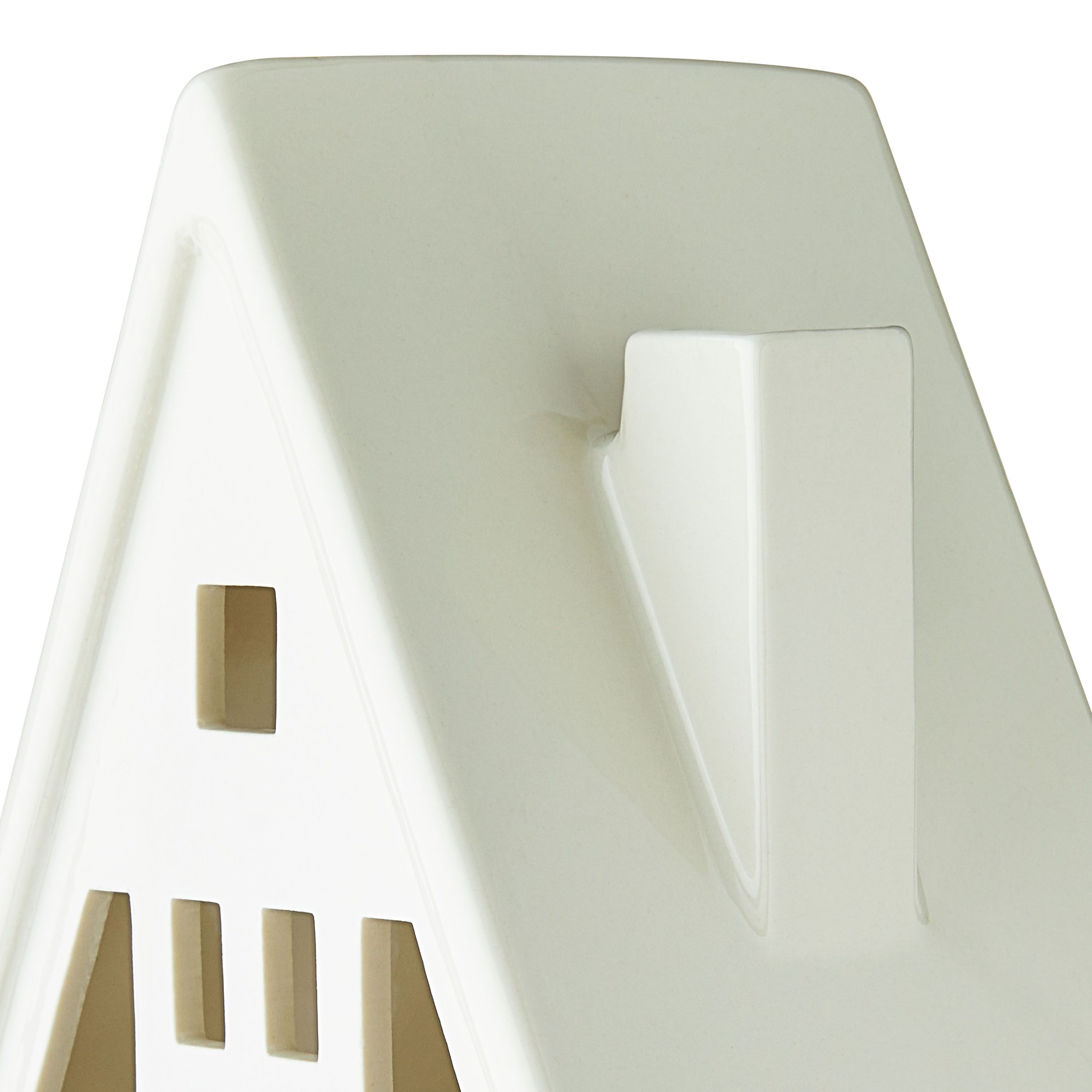 My Texas House, White Large A-Frame Ceramic House, 8 inch | Walmart (US)