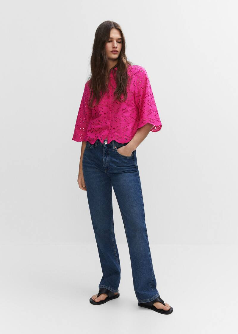 Search: Embroidered openwork shirt (312) | Mango USA | MANGO (US)