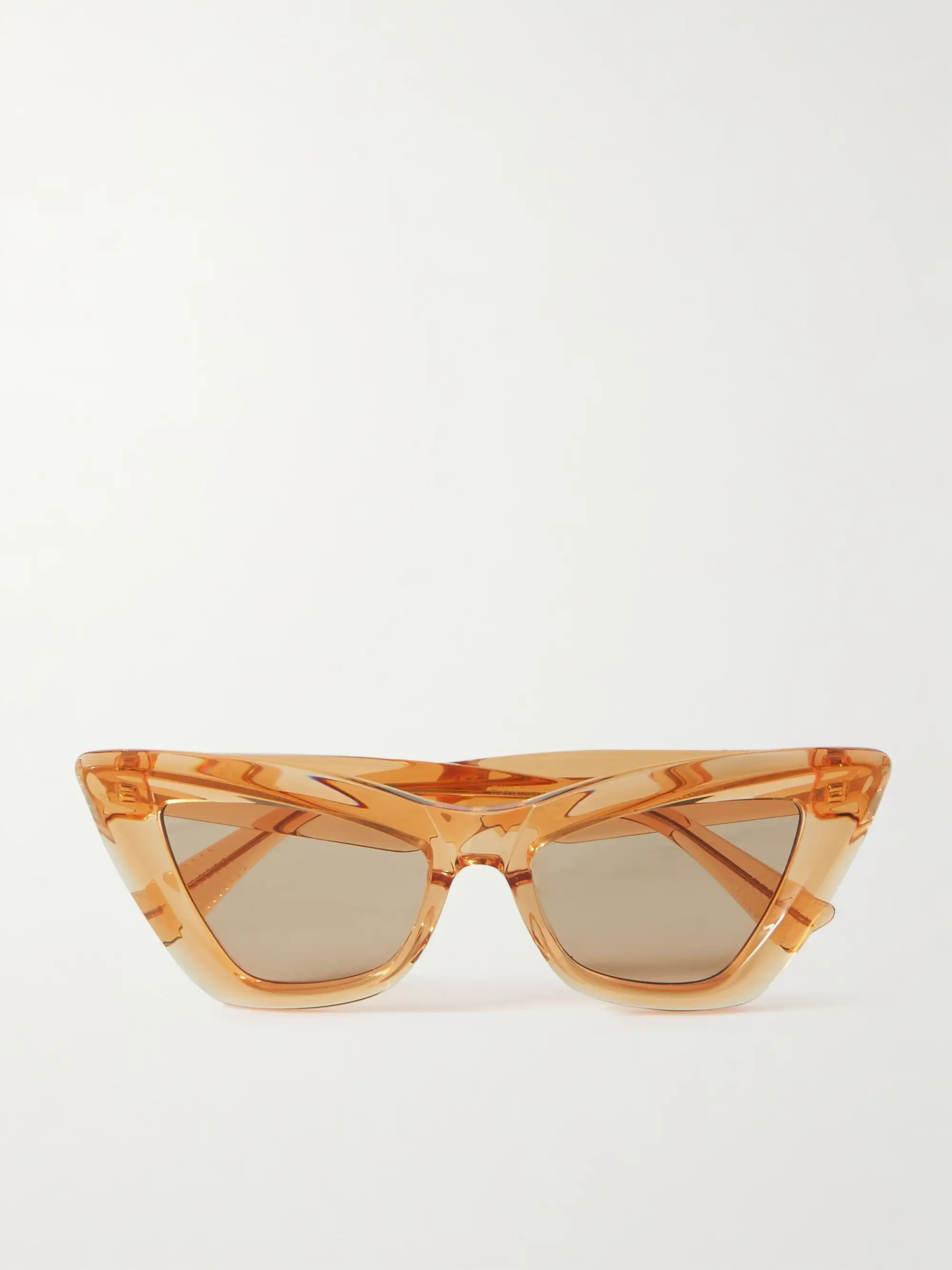 BOTTEGA VENETA EYEWEAREdgy cat-eye recycled-acetate sunglasses | NET-A-PORTER APAC