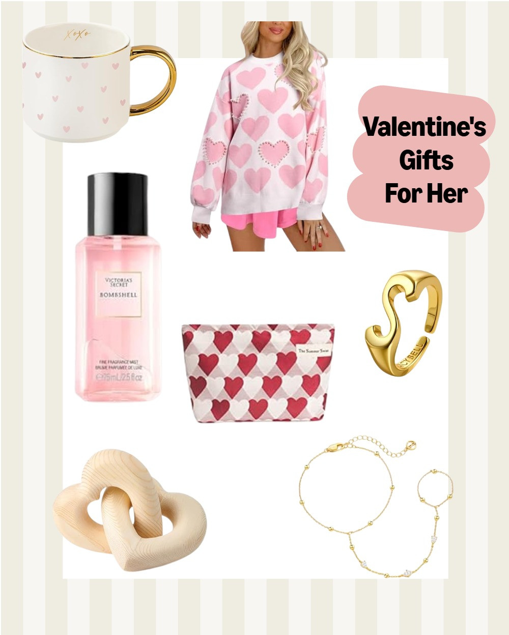 Valentine’s Day, but make it effortless + chic 💕
From cozy heart sweaters to sweet little gold details, these are the kind of gifts she’ll actually use (and love). Save this if you need a last-minute win or just want to treat yourself ✨💝
Shop everything linked 👉 #LTKValentines #LTKGiftGuide #LTKUnder100 #ValentinesGiftsForHer 

 #LTKValentine
