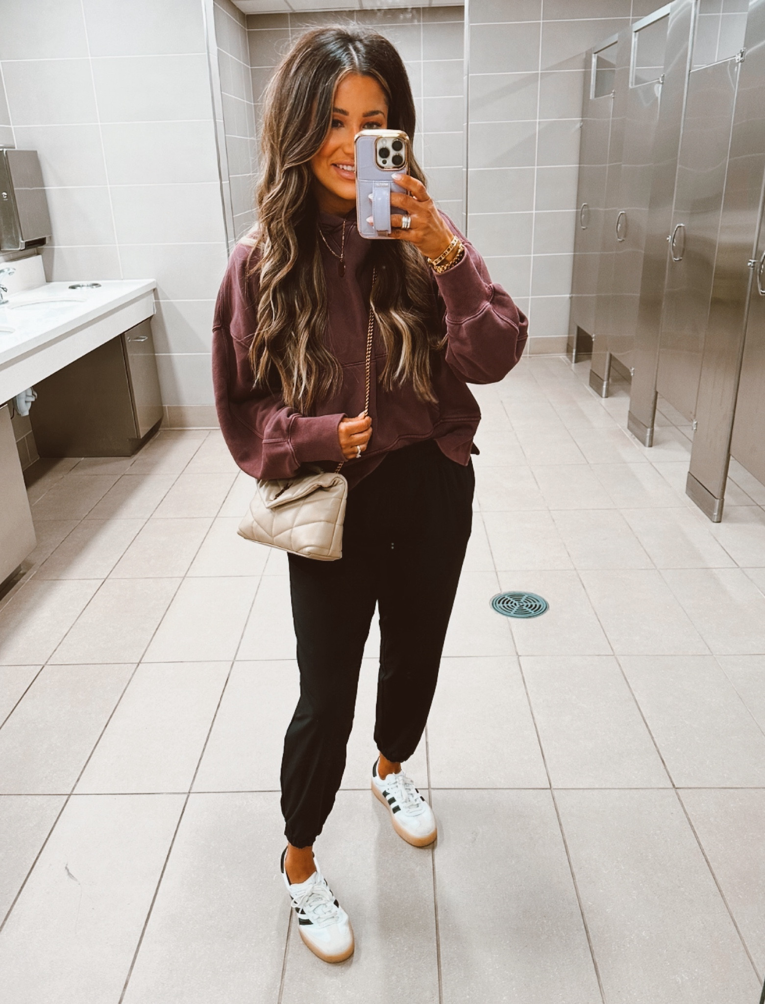 Travel fit ✈️ 
Sweatshirt small 
Joggers small 

#LTKItBag #LTKTravel #LTKStyleTip