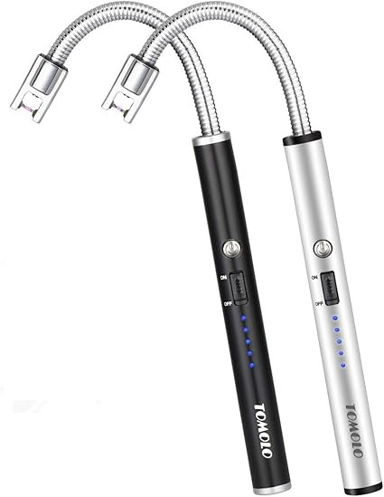 TOMOLO Lighter, Rechargeable Candle Lighter Grill Lighter Electric Arc Lighter with Flexible Neck... | Amazon (US)