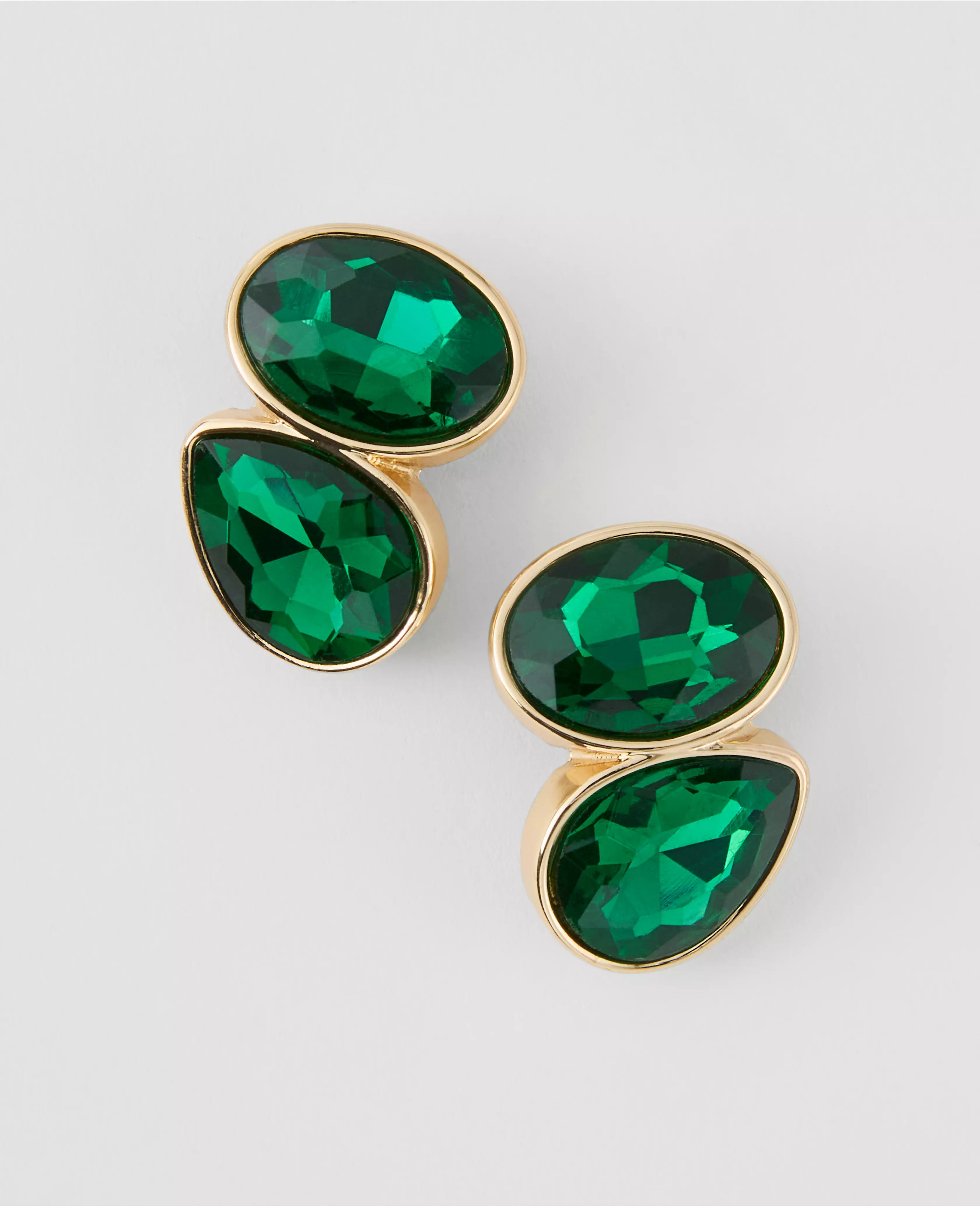 Double Crystal Stud Earrings | Ann Taylor
