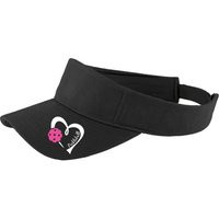 Pickleball Love Visor - Pink Heart Design, Women's Sports Headwear | Etsy (US)