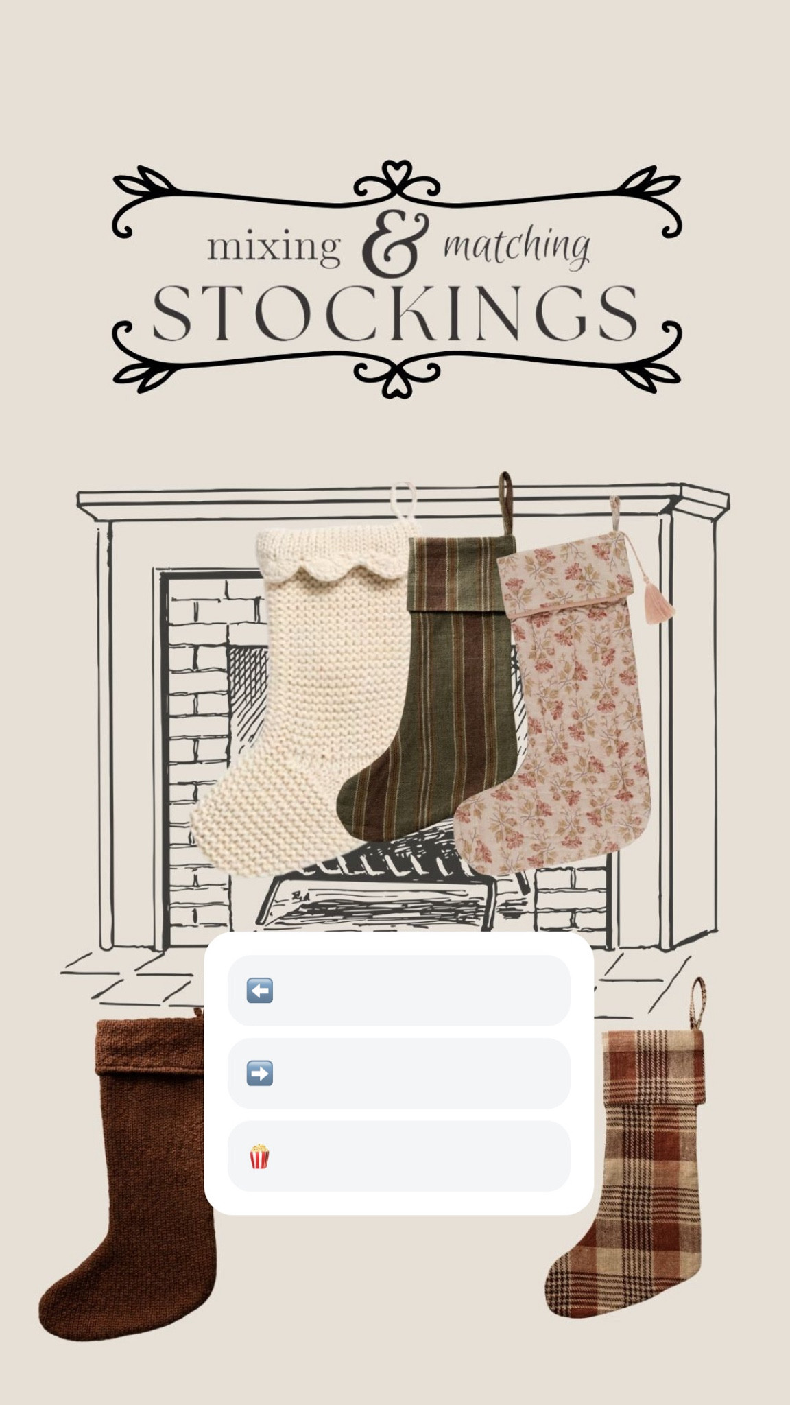 Mixing and matching stockings-earthy and elevated 🌿🪵