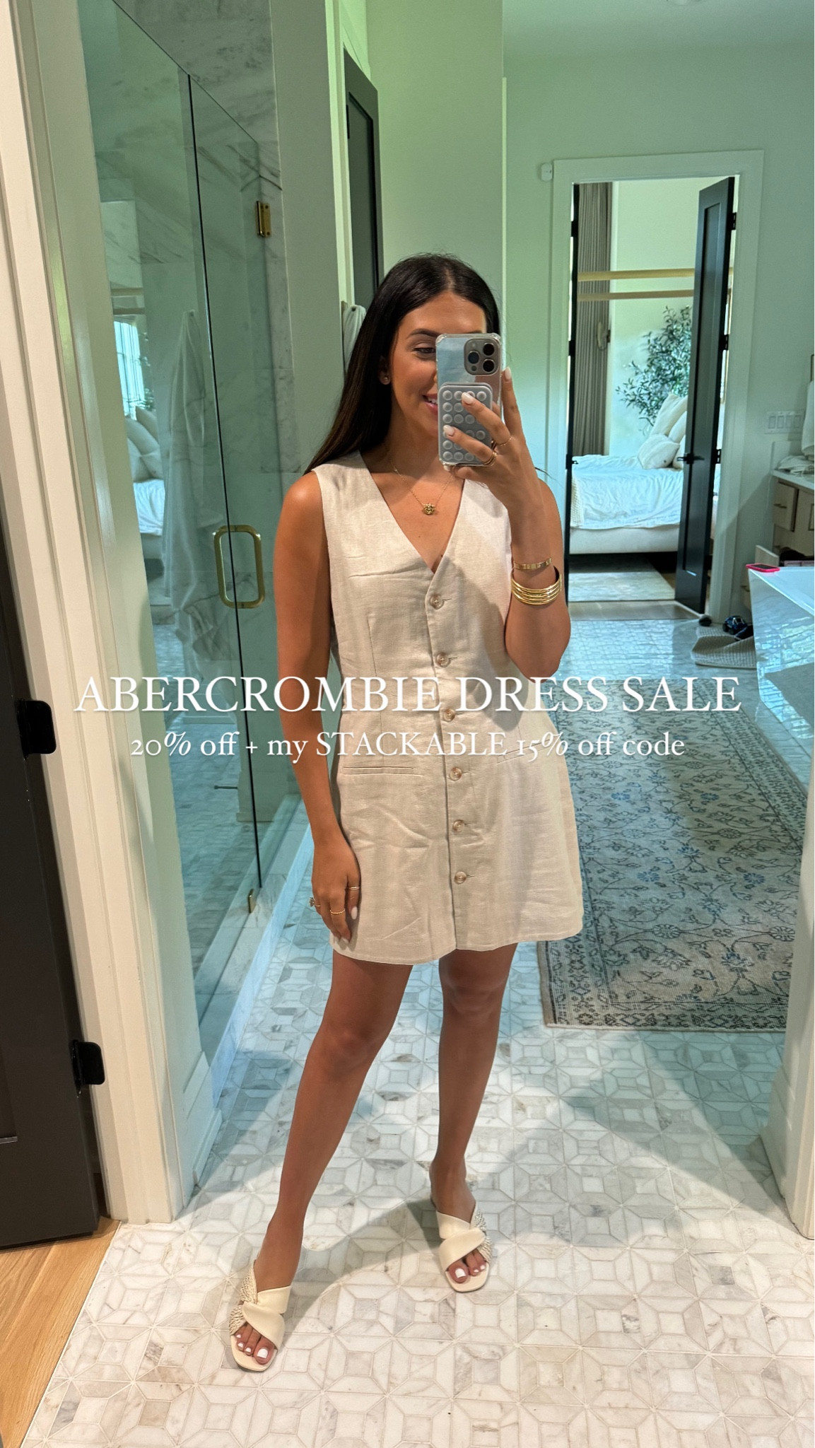 My 15% off stackable code (blameitondede) for Abercrombie is live! The current sale is 20% off dresses. 
@abercrombie #abercrombiepartner
Dressupbuttercup.com

#dressupbuttercup 

#LTKSaleAlert #LTKFindsUnder100 #LTKStyleTip