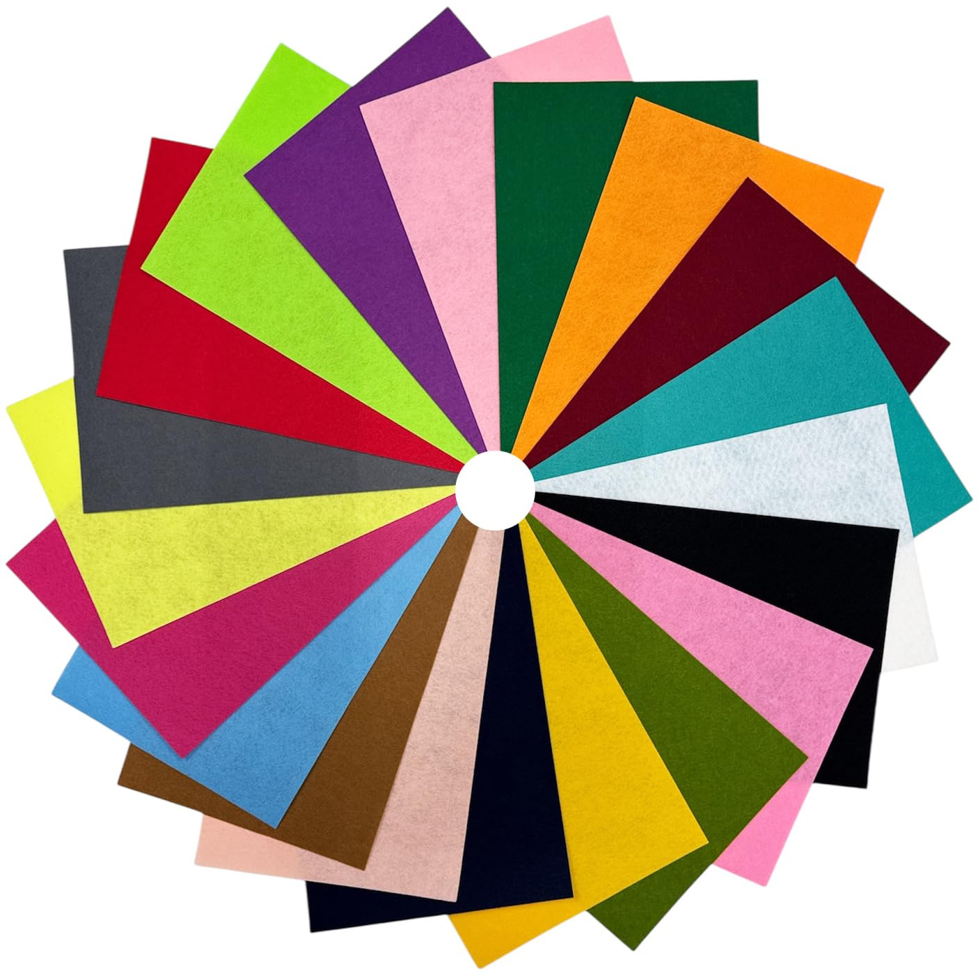 20pcs Felt Fabric Sheet, A4 30 x 20 CM 1mm Thick Assorted Coloured, Stiff Felt Sheets for Craftin... | Amazon (UK)