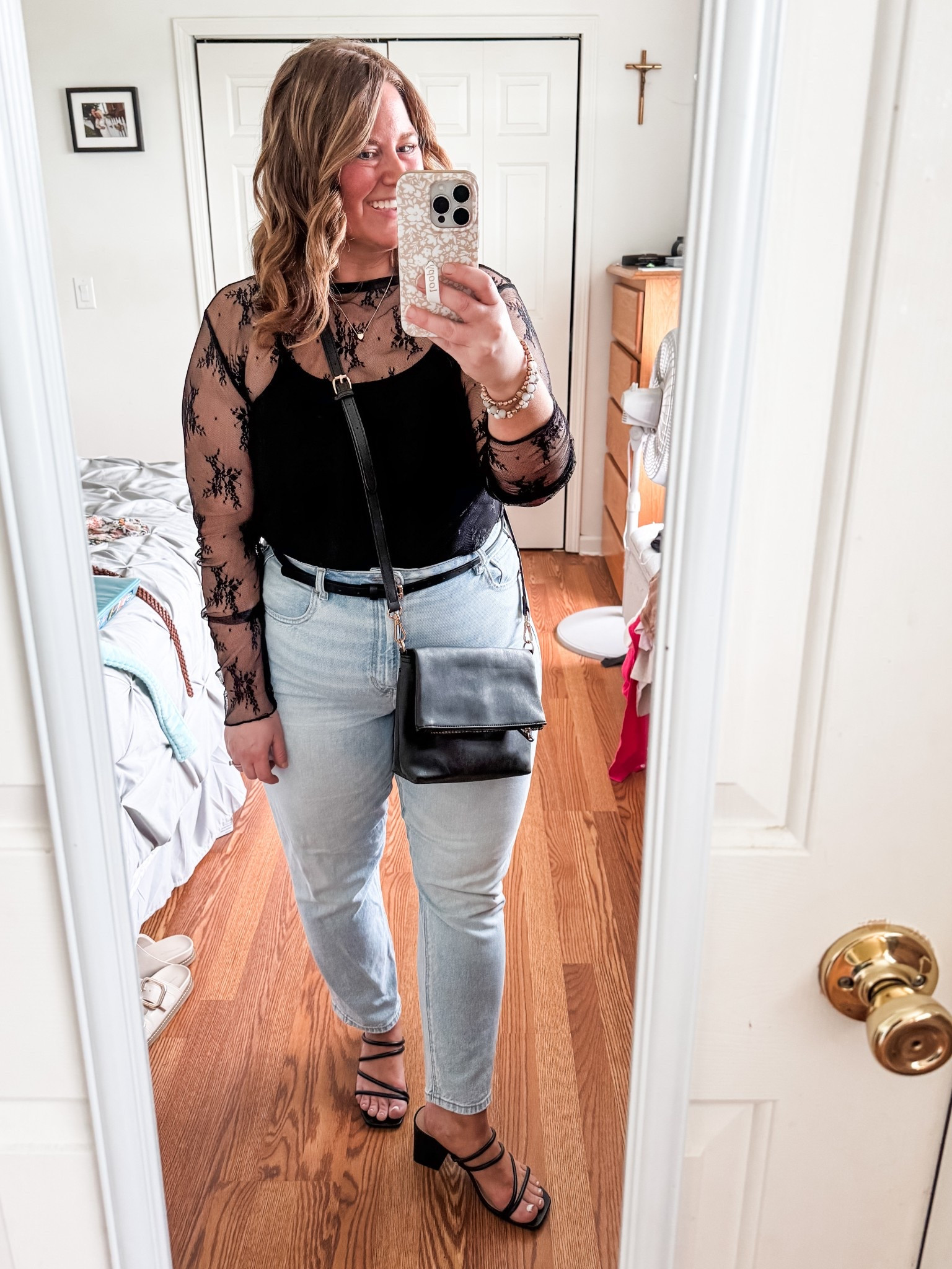 Date night outfit!

Lace top - XL
Jeans - 14 X short  

Heels are older but linking this years version  

#LTKPetite #LTKStyleTip #LTKMidsize