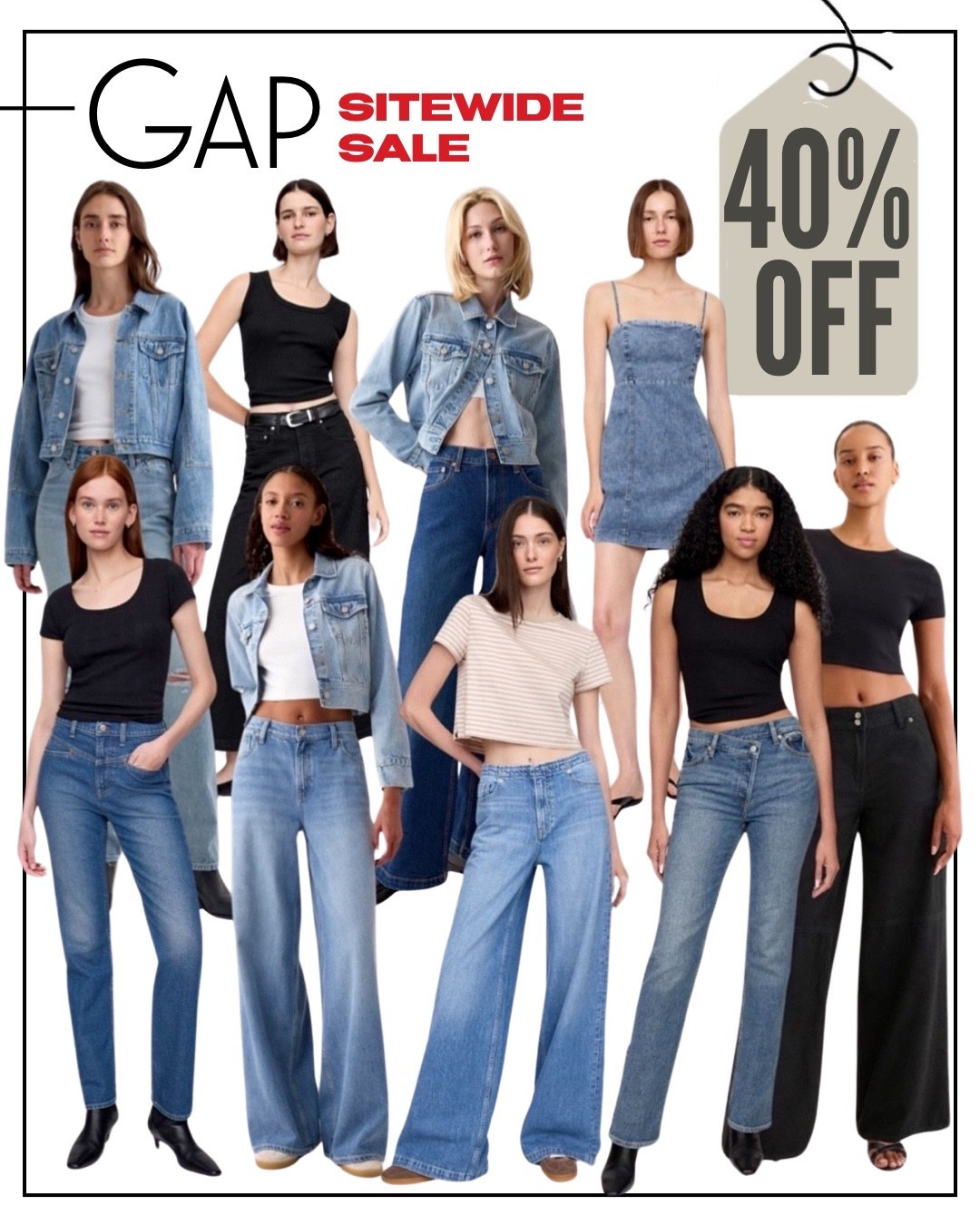 Gap 40% OFF SITEWIDE 

