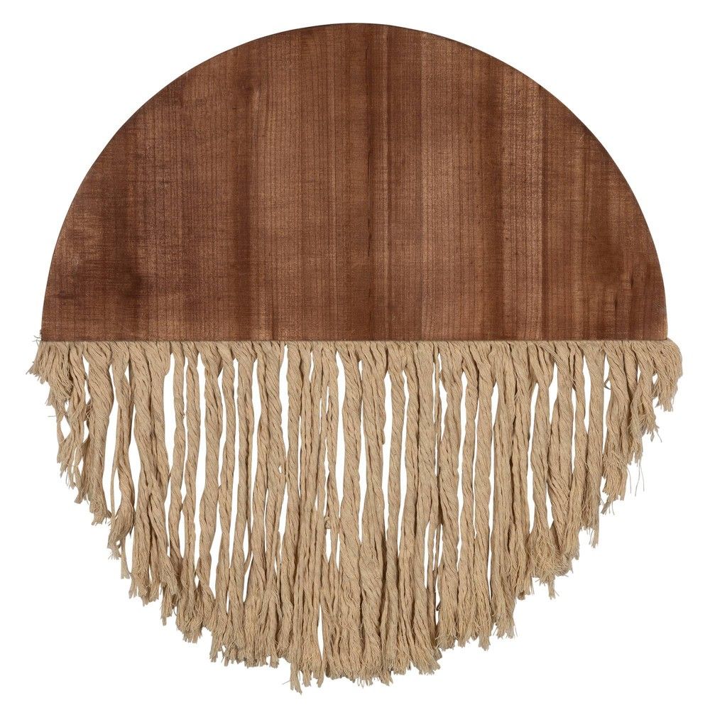 Half Circle Wood Macrame Wall Decor - Stratton Home Décor | Target