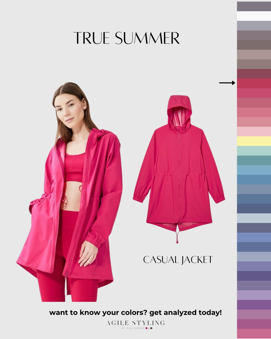 Loving this functional yet stylish spring jacket from Joe Fresh in the perfect Raspberry shade for a True Summer! Ps. this jacket is packable so it's perfect for travel!Disclaimer: The colors mentioned in this post may not be 100% accurate to the season, as they were chosen based on digital images from the website.

#LTKfindsunder50 #LTKstyletip #LTKSeasonal