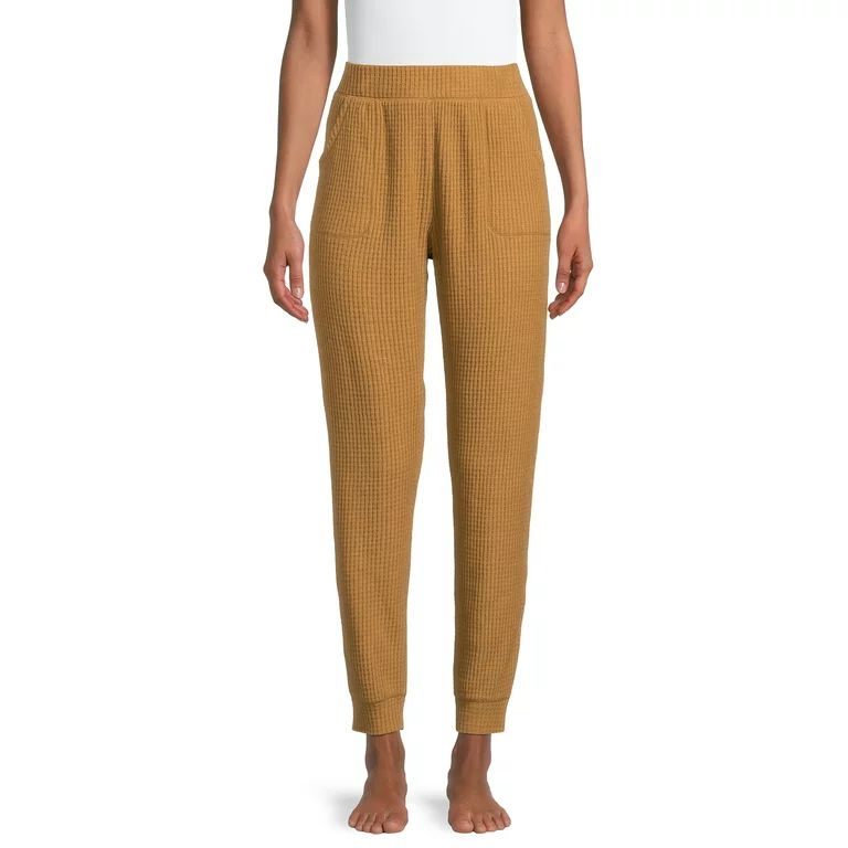 Secret Treasures Women's and Women's Plus Waffle Sleep Joggers | Walmart (US)