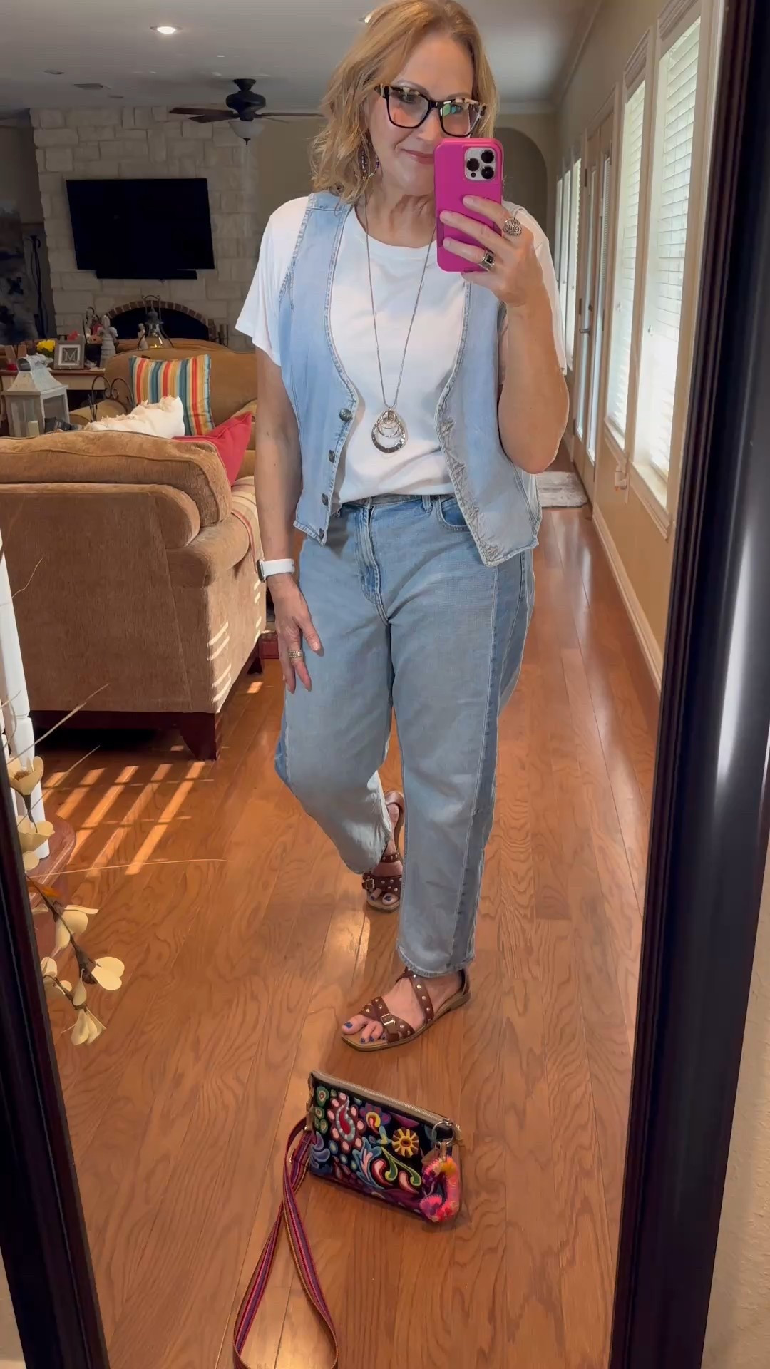 Love how these pieces came together for a fun casual western outfit. Everything pictured run true to size except the vest. I sized up one size for it.

#LTKOver40 #LTKStyleTip #LTKShoeCrush