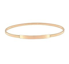 VONMELLI Skinny Metal Cinch Belt for Dress Stretch Thin Waist Belt for Women Gold/Silver | Amazon (US)