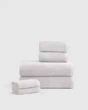 Turkish Ribbed Quick Dry Bath Towel Bundle | Quince