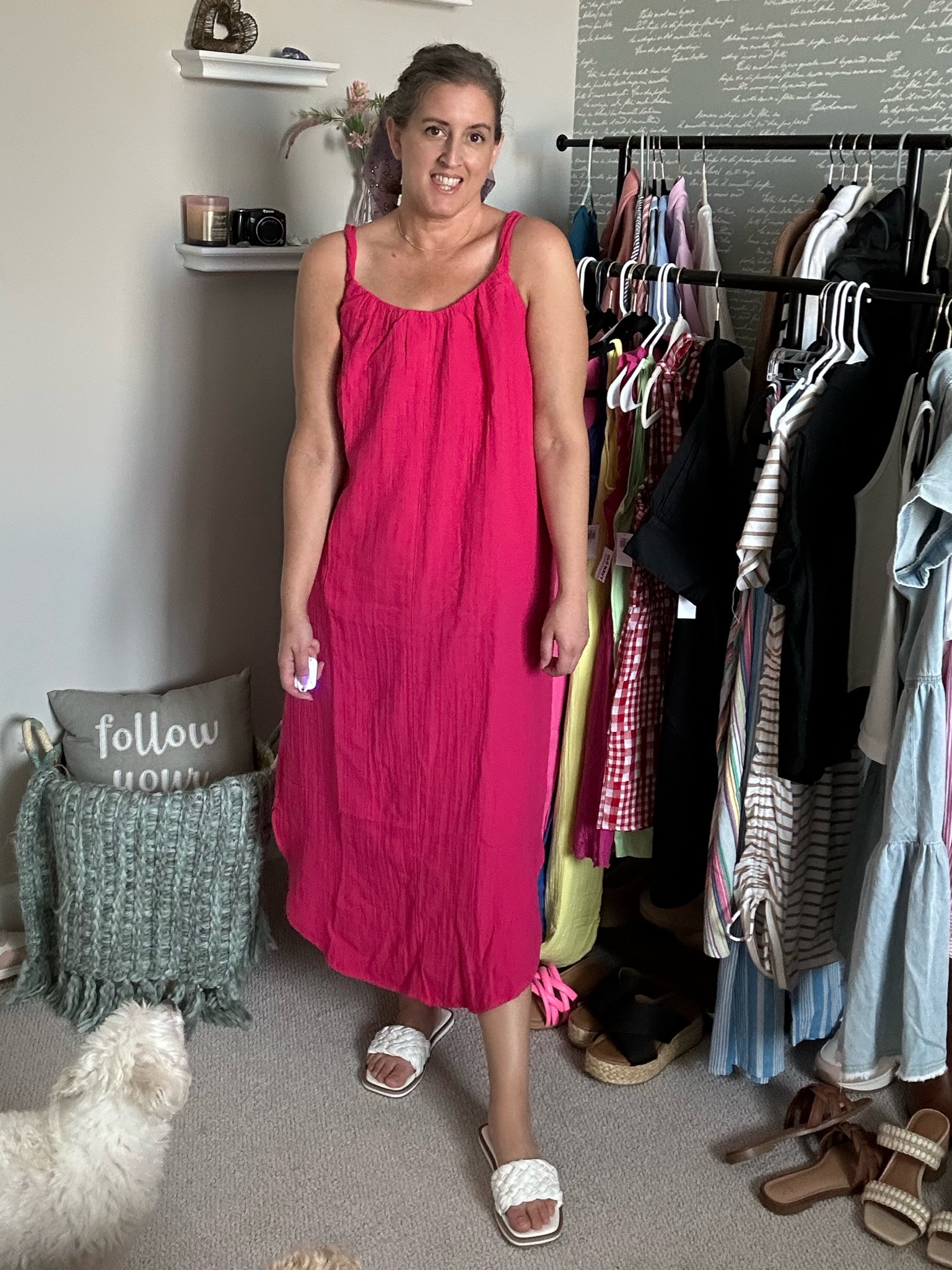 This hot pink dress is so cute for summer! Can’t wait to wear this over my bathing suit as a cover up too.  

#LTKfit #LTKstyletip #LTKshoecrush