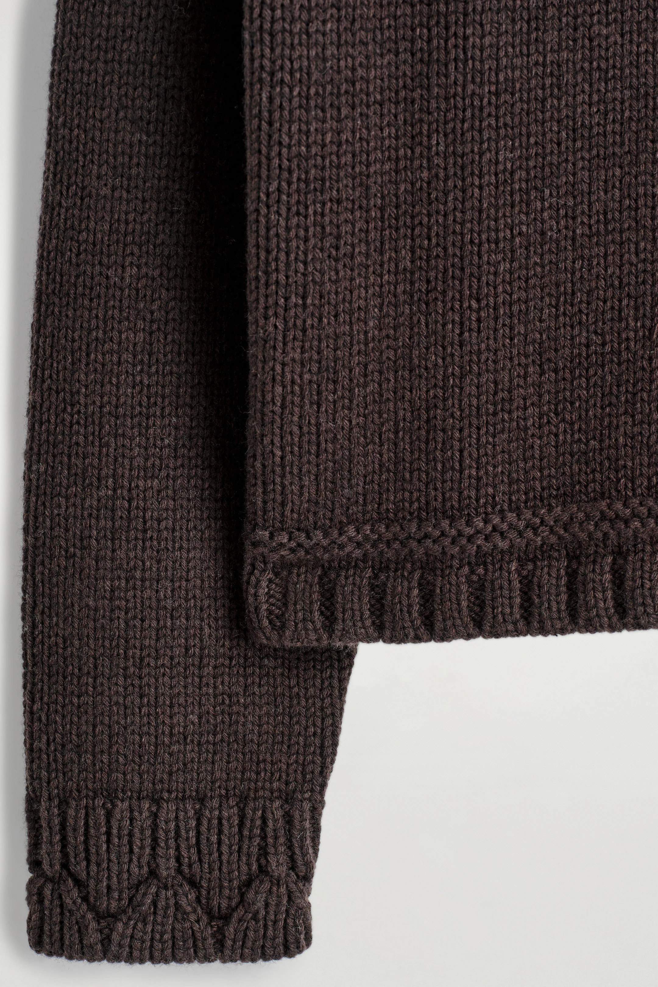 FAIR ISLE WOOL-CASHMERE CARDIGAN - BROWN / WHITE | COS GB | COS UK
